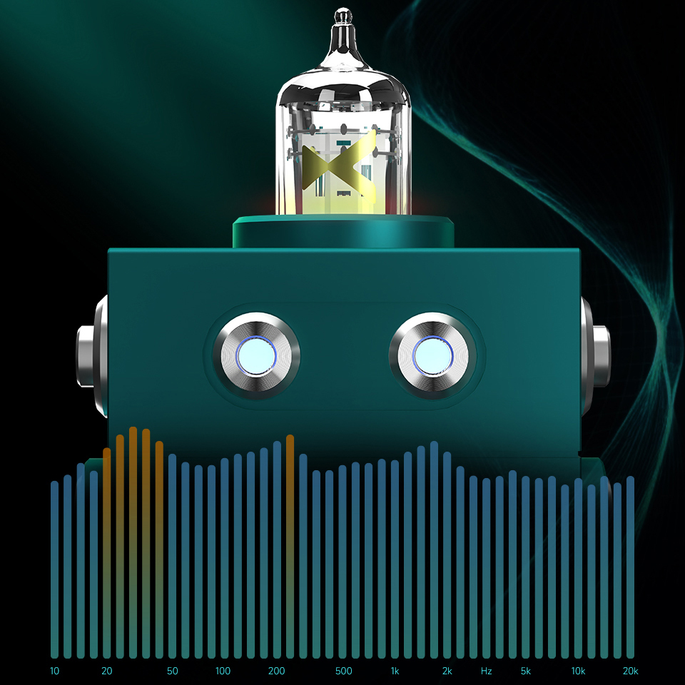 xDuoo DM-01 - DAC & Tube Headphone Amplifier 12AU7 - 1500mW - Bluetooth 5.4 - Picture 11 of 14