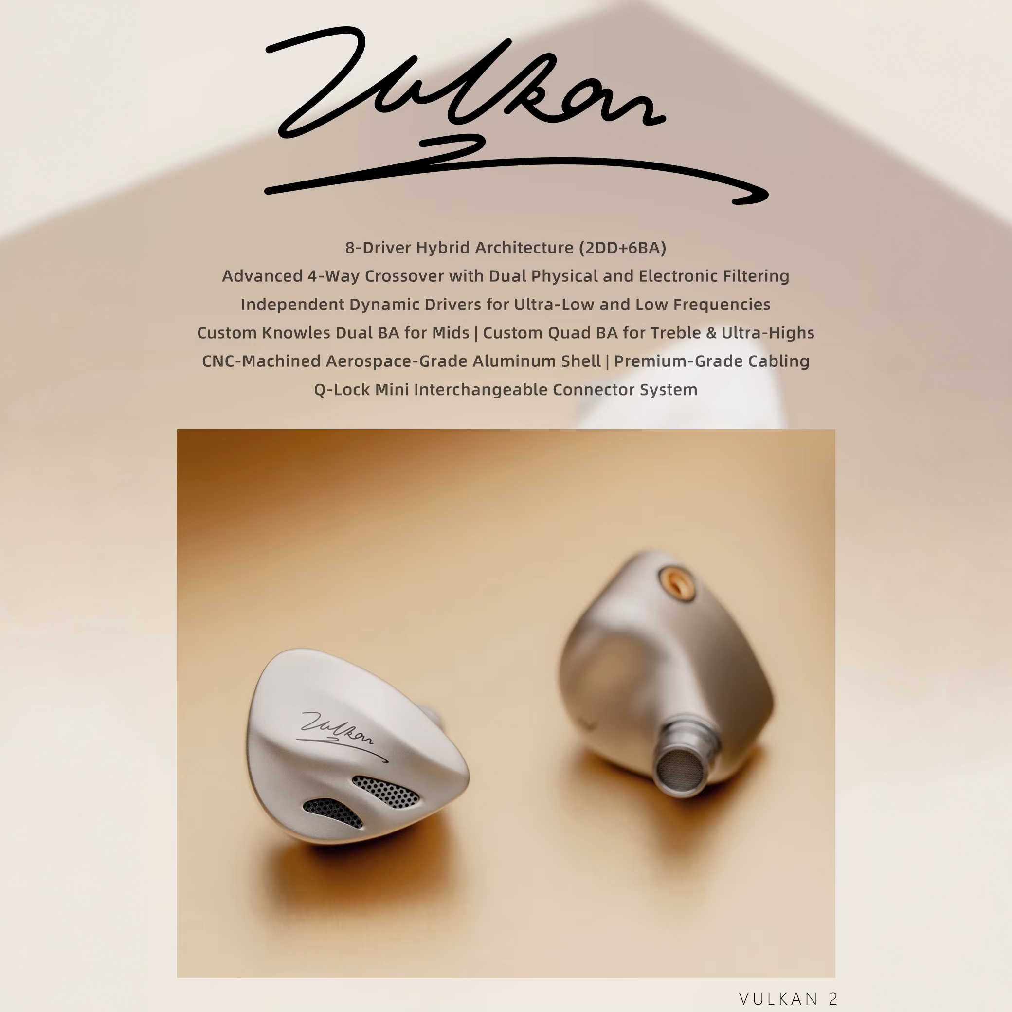 DUNU Vulkan 2 - HiFi IEM with 8-Driver Hybrid Architecture (2DD+6BA) - Picture 12 of 24
