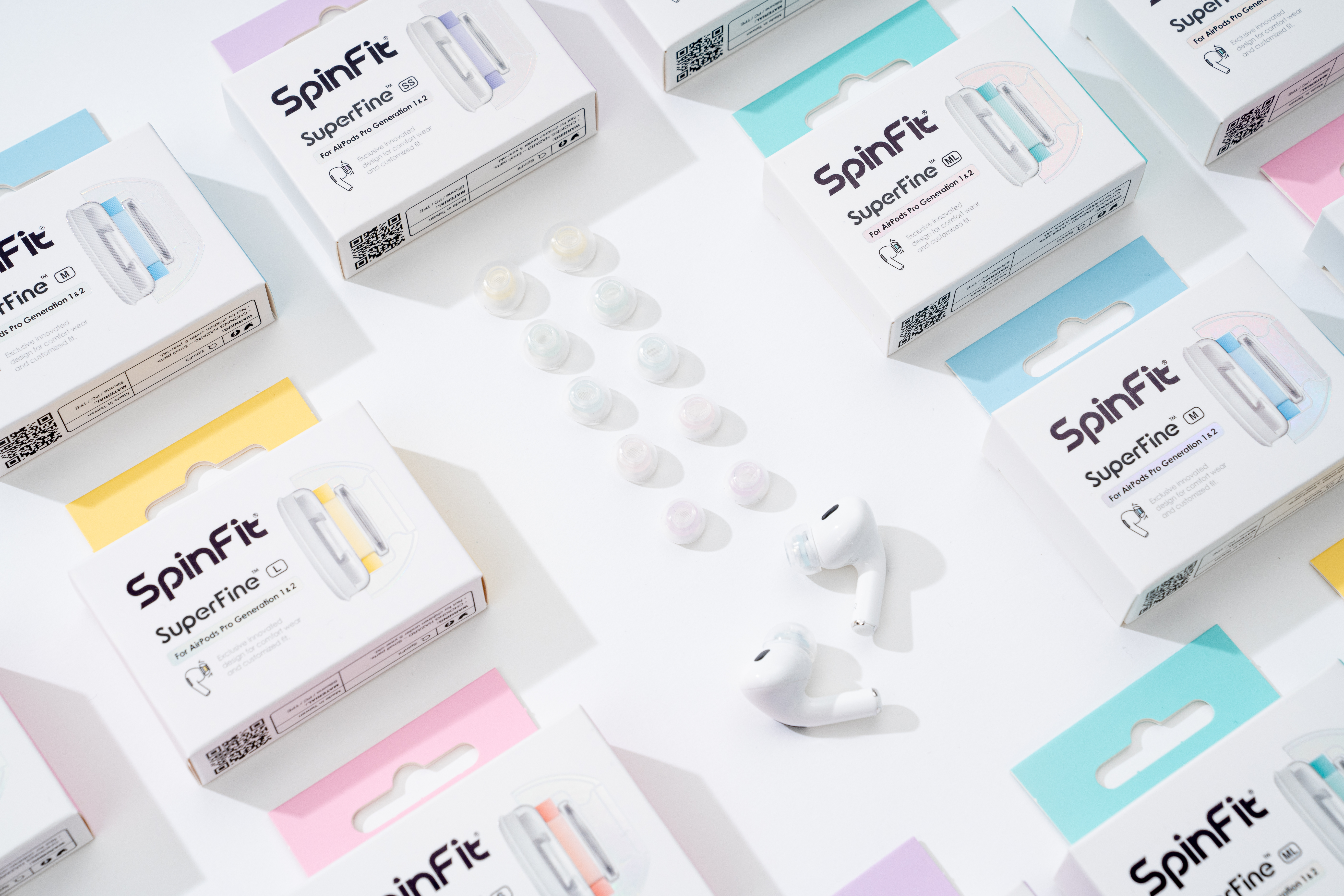 SpinFit SuperFine - Exclusively designed for AirPods Pro Gen 1 & 2 - Size SS - Zdjęcie 12 z 16