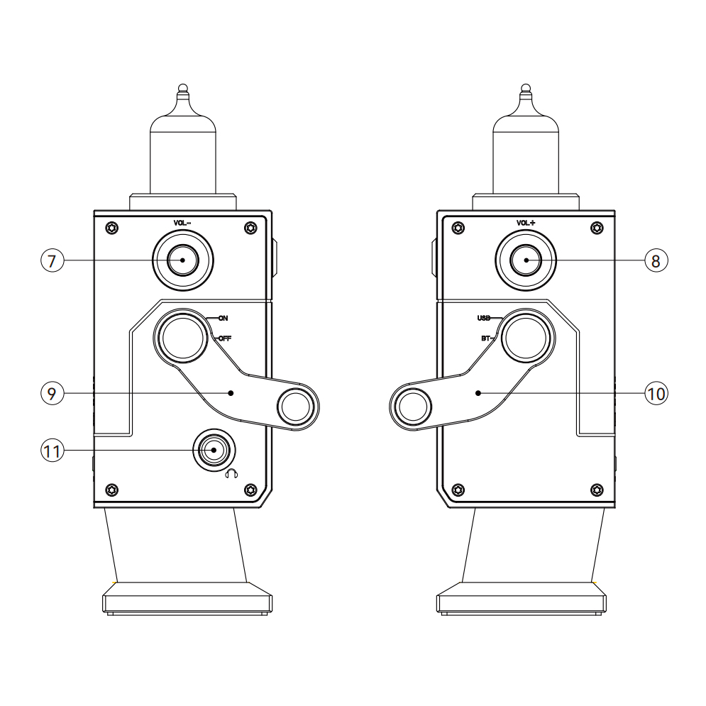 xDuoo DM-01 - DAC & Tube Headphone Amplifier 12AU7 - 1500mW - Bluetooth 5.4 - Picture 13 of 14