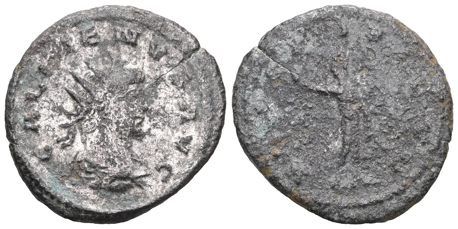 Roman Silvered Alloy Antoninianus - Rome 253-268 AD - Gallienus - Picture 1 of 4