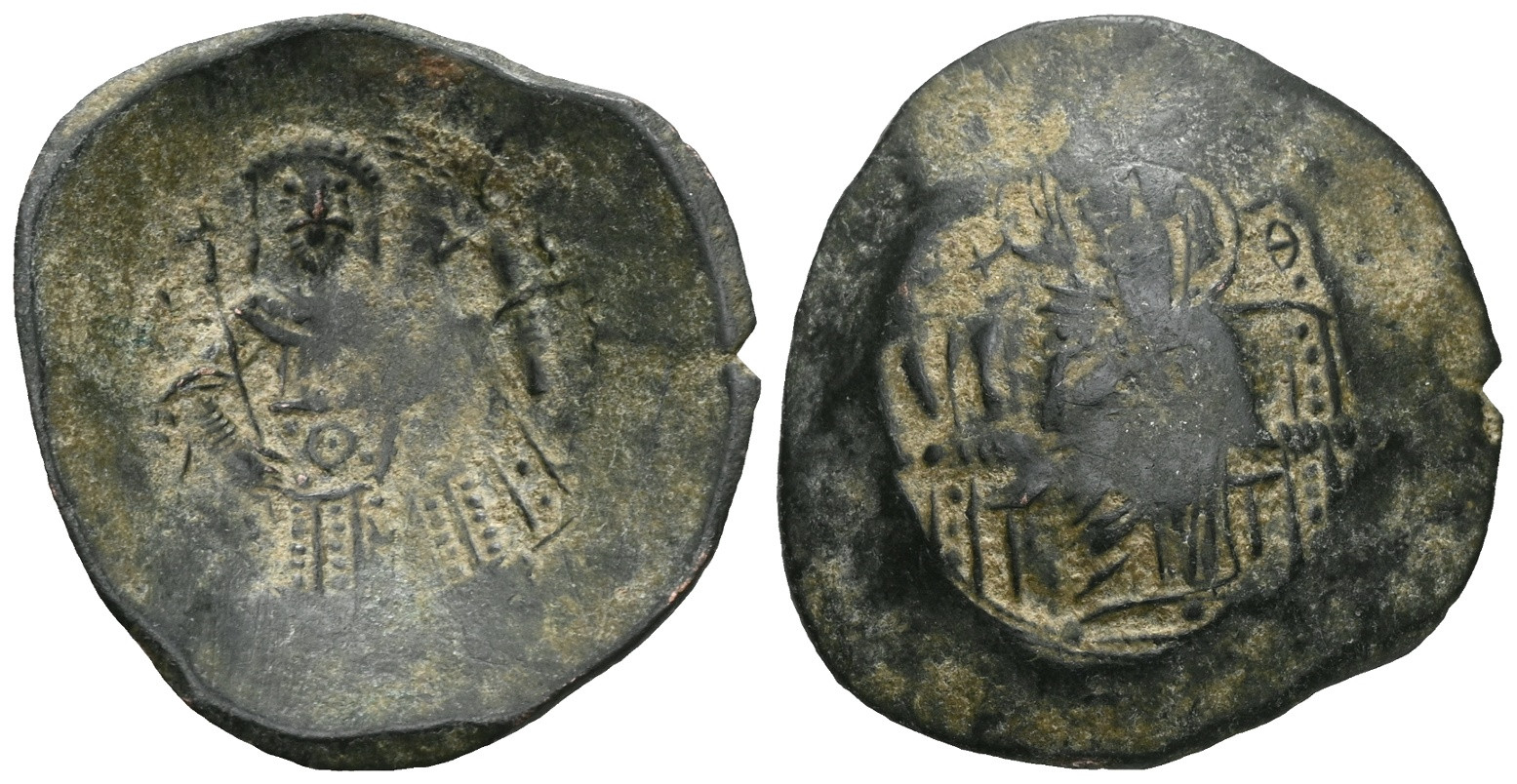 Byzantine BI Aspron-Trachy - 1143-1180 AD - Manuel I Komnenos - Picture 1 of 3