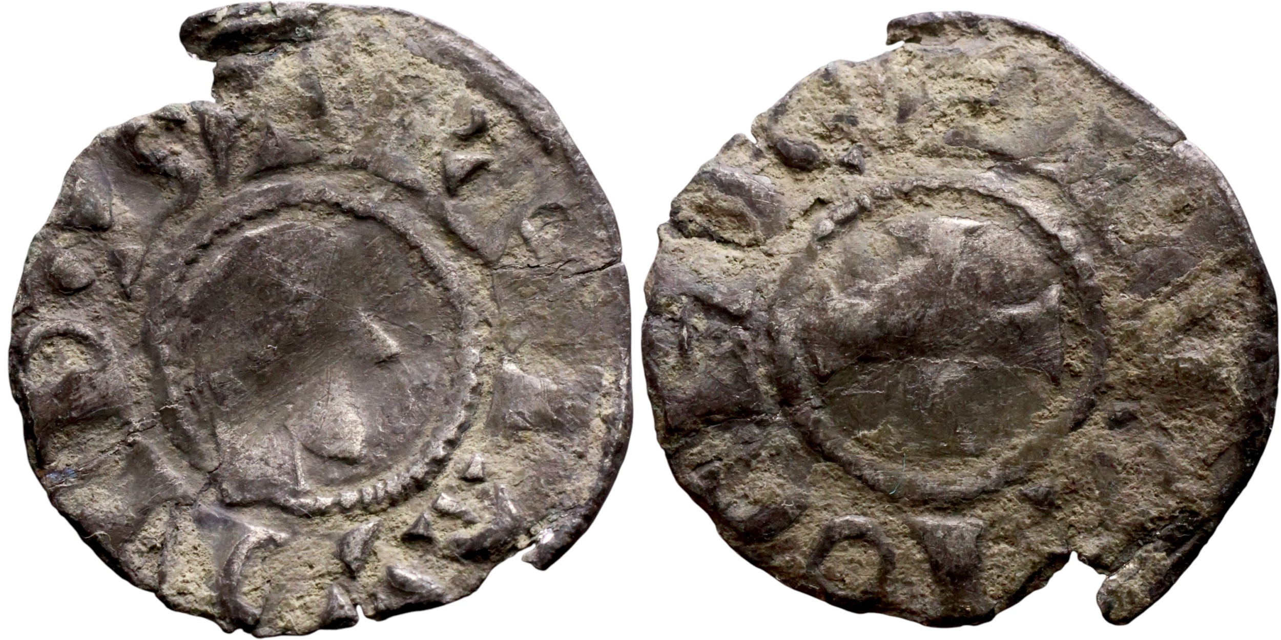Medieval Europe Silver Denier - Antioch 1163-1201 AD - Bohemond III - ANTIOCHIA - Picture 1 of 4
