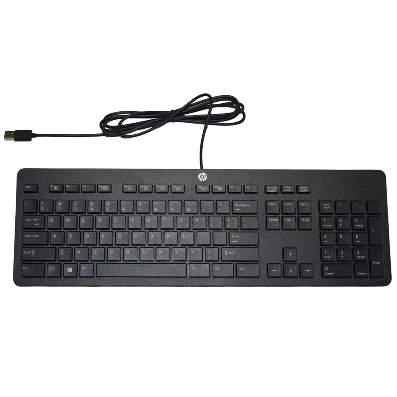 Lot 50 HP Business Slim USB Keyboard Black SK2120 KU1469 Wired QWERTY 803181-001 - Picture 3 of 5