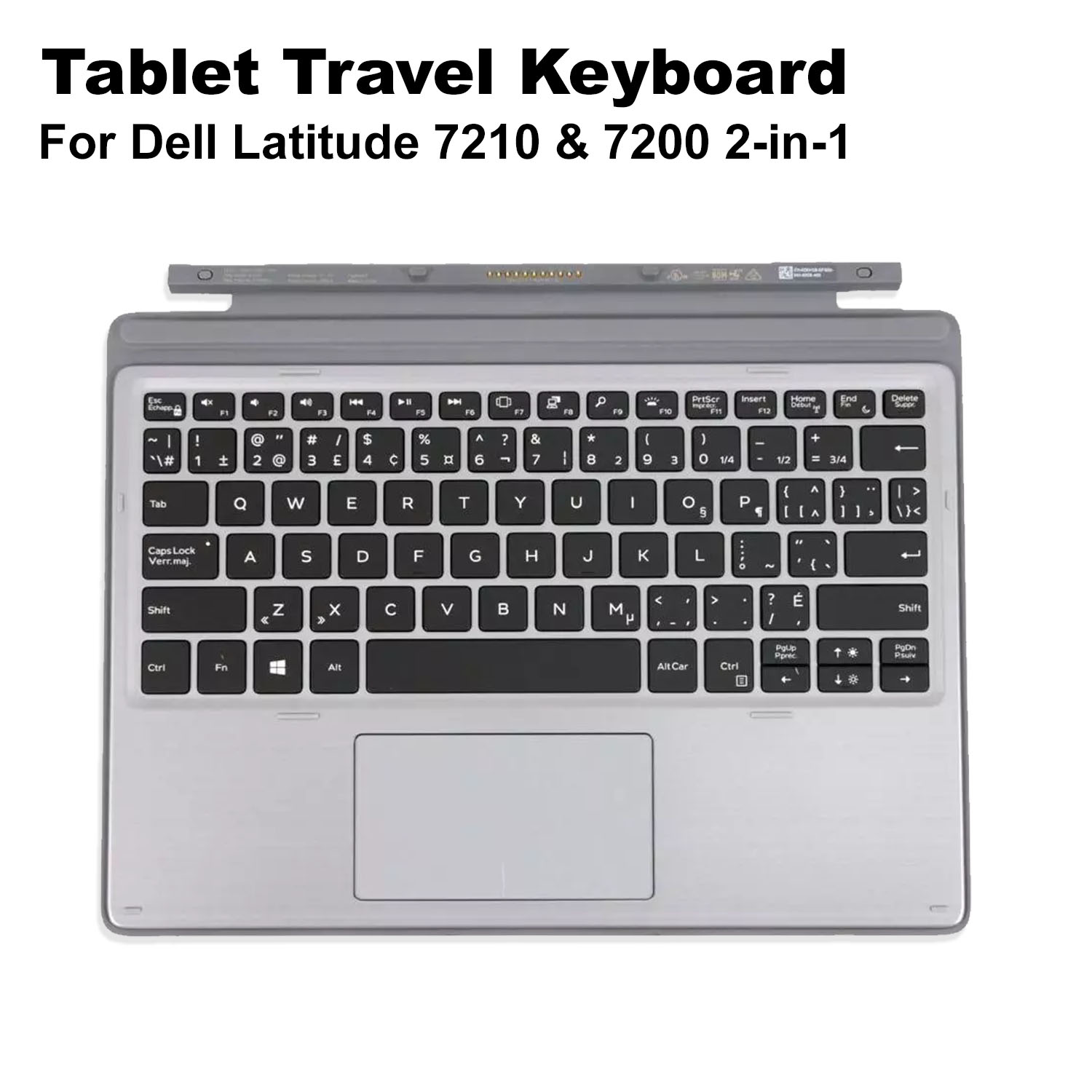 Dell Latitude 7210 7200 2-in-1 Tablet Travel Keyboard FR-CAN