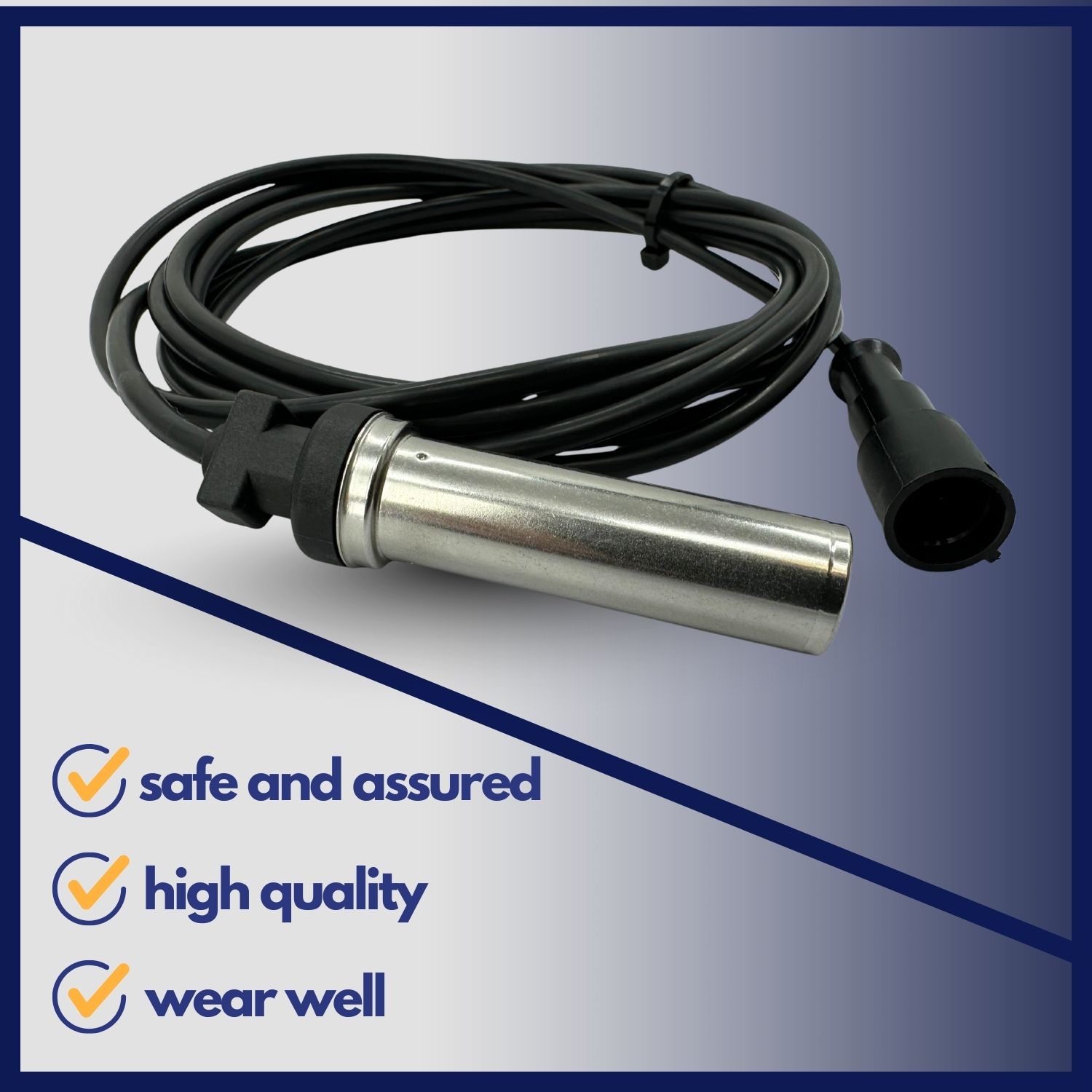 Torque 10 x Heavy-Duty ABS Wheel Speed Sensor 78'' Cable Replace Meritor R955349 - Picture 2 of 8