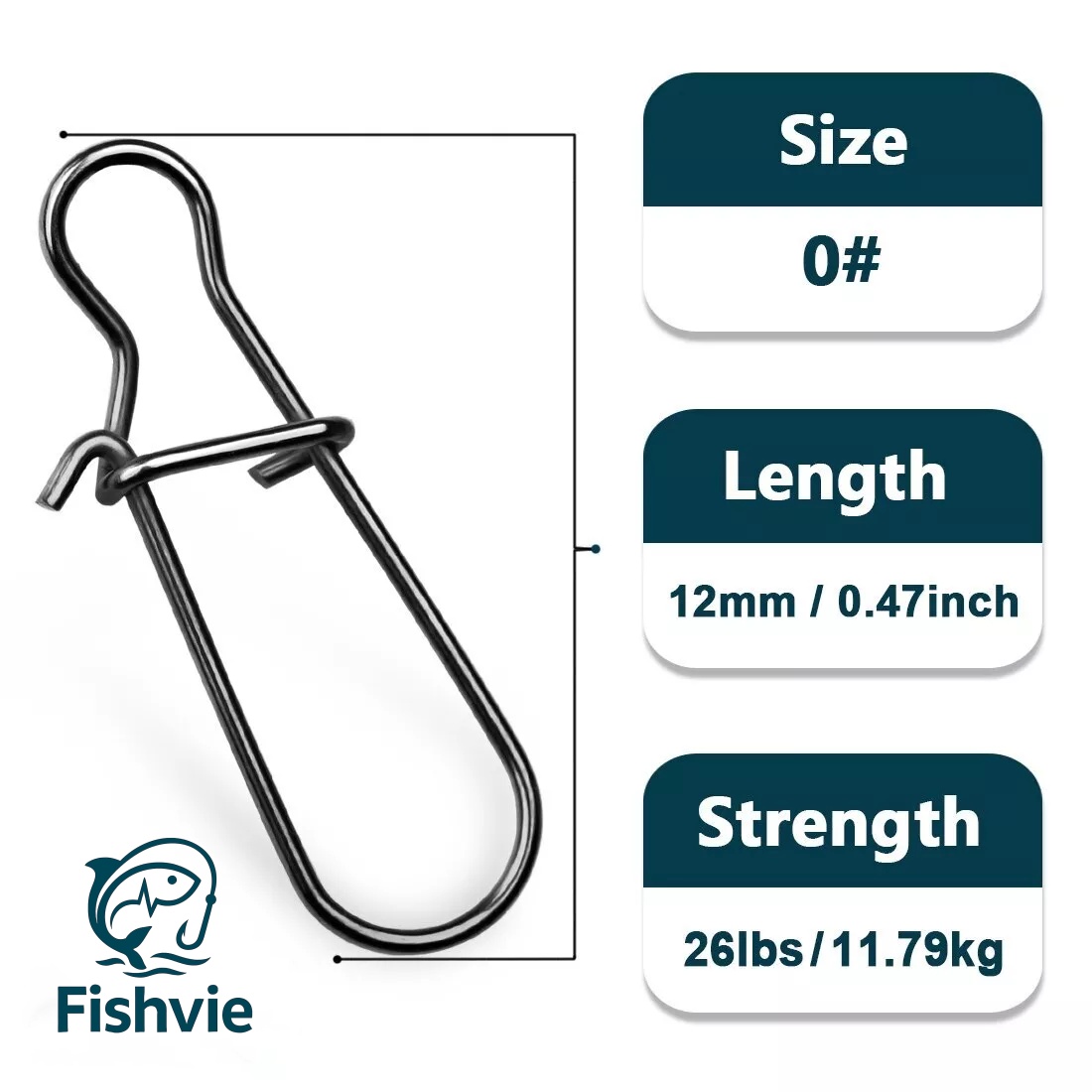 25/100pFishing Snaps Clips Fastlock Saltwate DuoLock #1-8 Quick Change Lua Lure