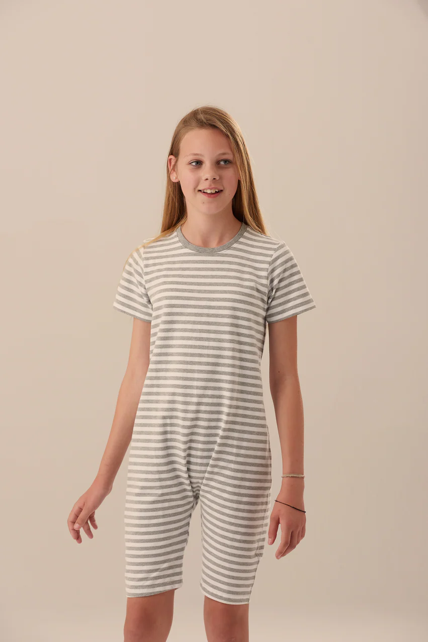 Kaycey Bodysuit For kids with Special Needs ZipBack Short Sleeves Short Leg - Picture 14 of 33