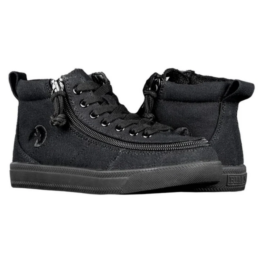 Billy Footwear Kids High Top Canvas Shoes – Adaptive Zip, Easy On/Off Sneakers - Picture 4 of 24