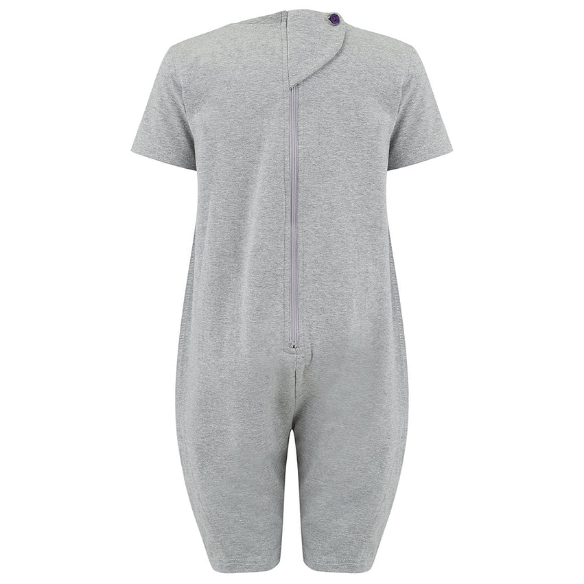 Kaycey Bodysuit For kids with Special Needs ZipBack Short Sleeves Short Leg - Picture 7 of 33