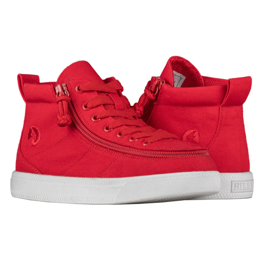 Billy Footwear Kids High Top Canvas Shoes – Adaptive Zip, Easy On/Off Sneakers - Picture 20 of 24