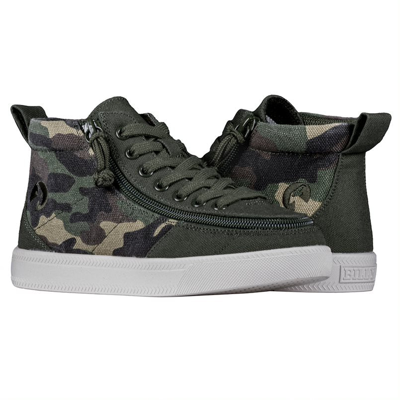 Billy Footwear Kids High Top Canvas Shoes – FlipTop Zip, Easy On/Off - Picture 14 of 34