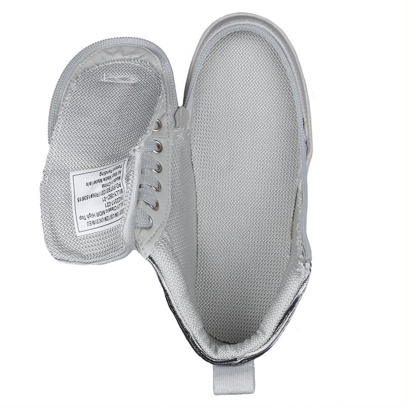Billy Footwear Kids High Top Canvas Shoes – FlipTop Zip, Easy On/Off - Picture 32 of 34