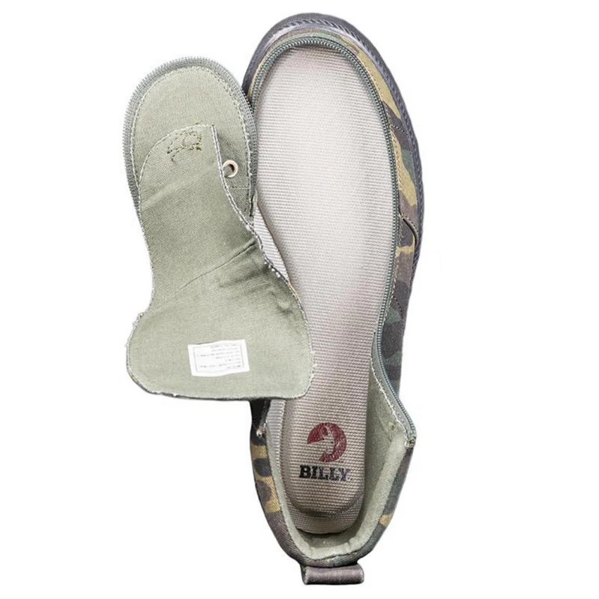 Billy Footwear Men’s High Top Canvas Shoes – Adaptive Zip, Easy On/Off Design - Picture 11 of 13