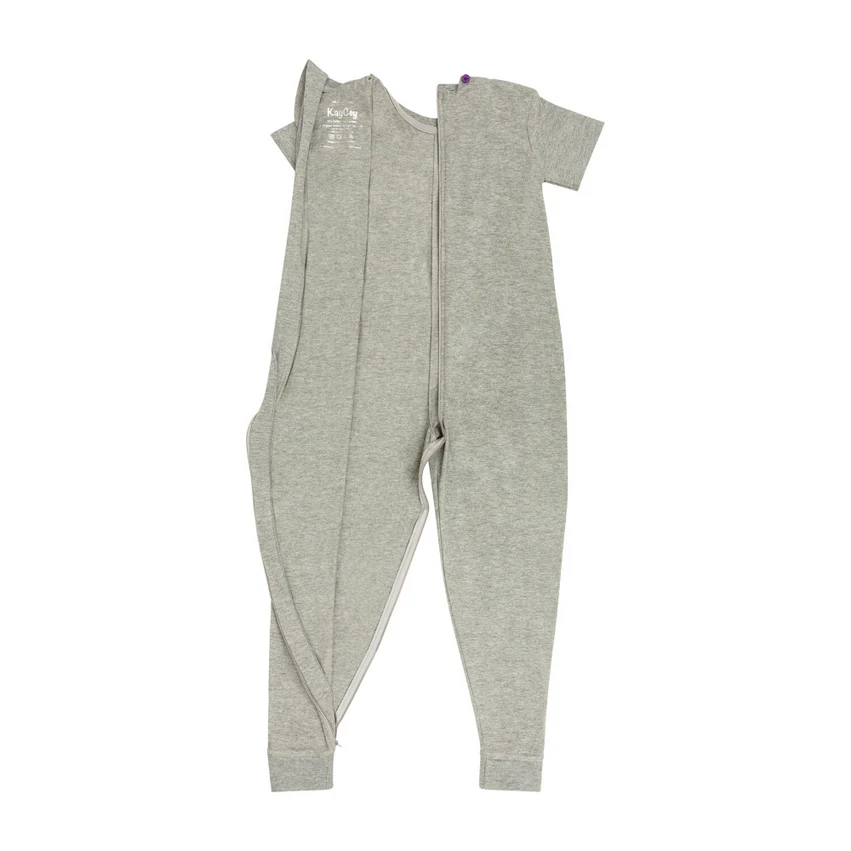 Kaycey Bodysuit For kids with Special Needs ZipBack Short Sleeve Long Legs - Picture 7 of 23