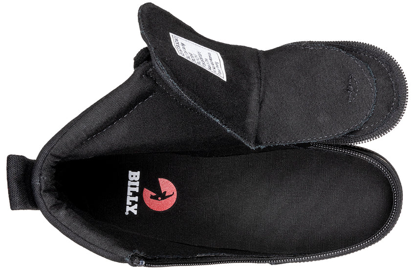 Billy Footwear Kids High Top Canvas Shoes – Adaptive Zip, Easy On/Off Sneakers - Picture 6 of 24