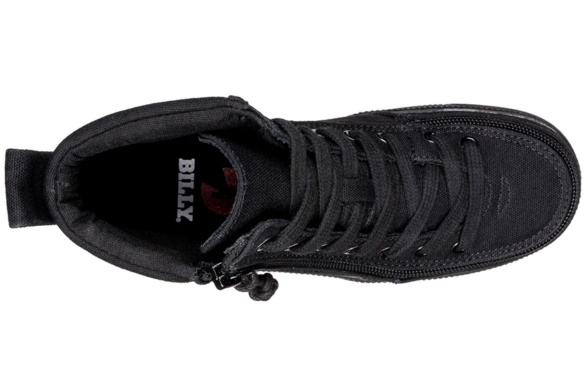 Billy Footwear Kids High Top Canvas Shoes – Adaptive Zip, Easy On/Off Sneakers - Picture 7 of 24