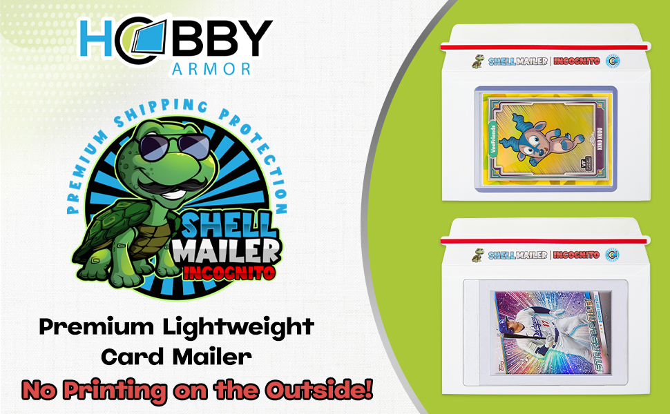 Shell Mailer Incognito by Hobby Armor - Premium Trading Card Envelopes - Mailers