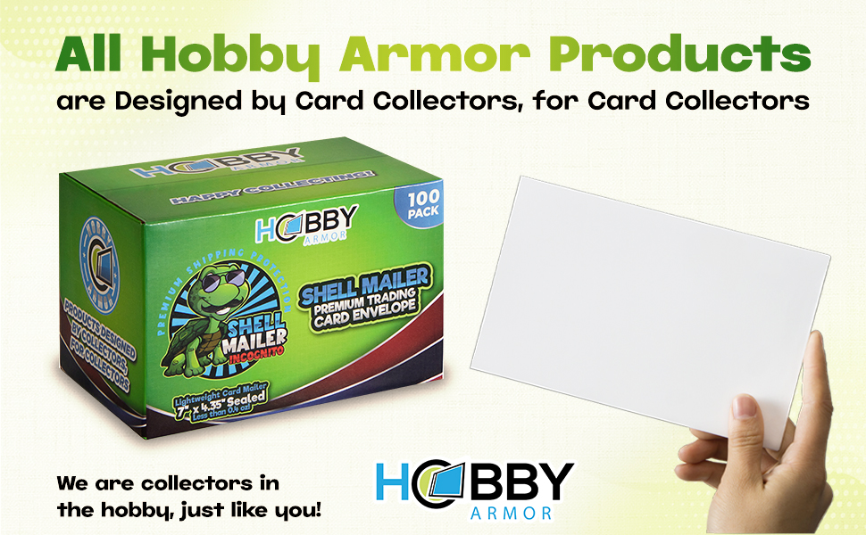 Shell Mailer Incognito by Hobby Armor - Premium Trading Card Envelopes - Mailers