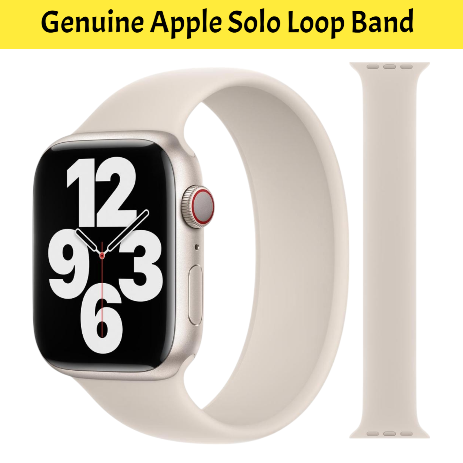Official Genuine Apple Solo Loop Silicone Band Watch Strap 38mm/40mm/41mm