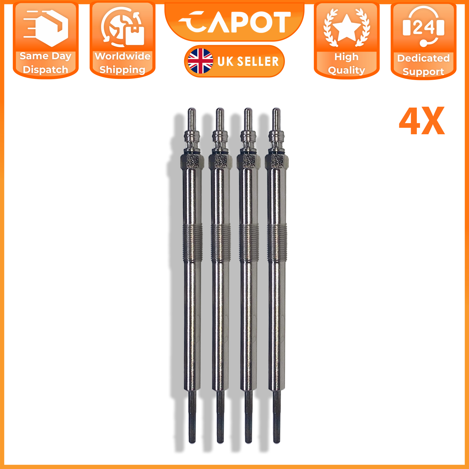 For Nissan Cabstar Interstar Murano II dCi 1106500Q0C 4X Heater Glow Plugs