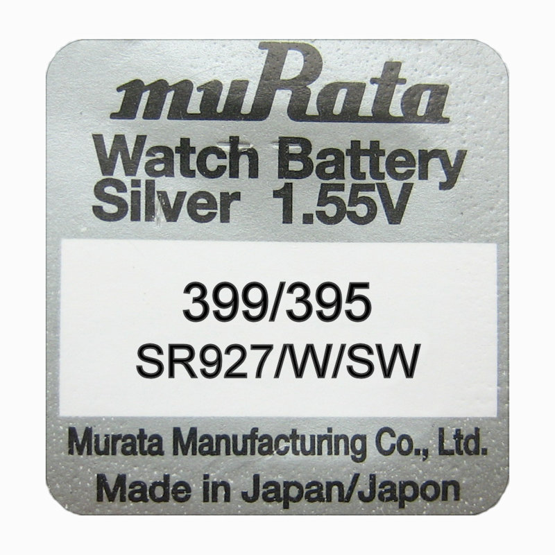 Murata 395 399 SR927/W/SW SILVER OXIDE Watch Batteries SELECT 1 2 3 4 5 10 x QTY - Picture 2 of 8