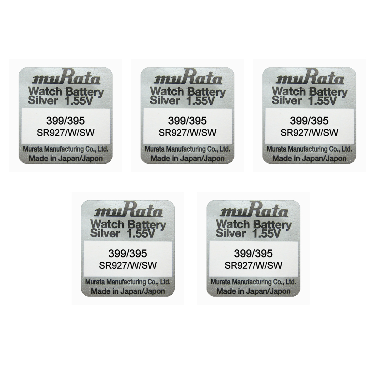 Murata 395 399 SR927/W/SW SILVER OXIDE Watch Batteries SELECT 1 2 3 4 5 10 x QTY - Picture 6 of 8