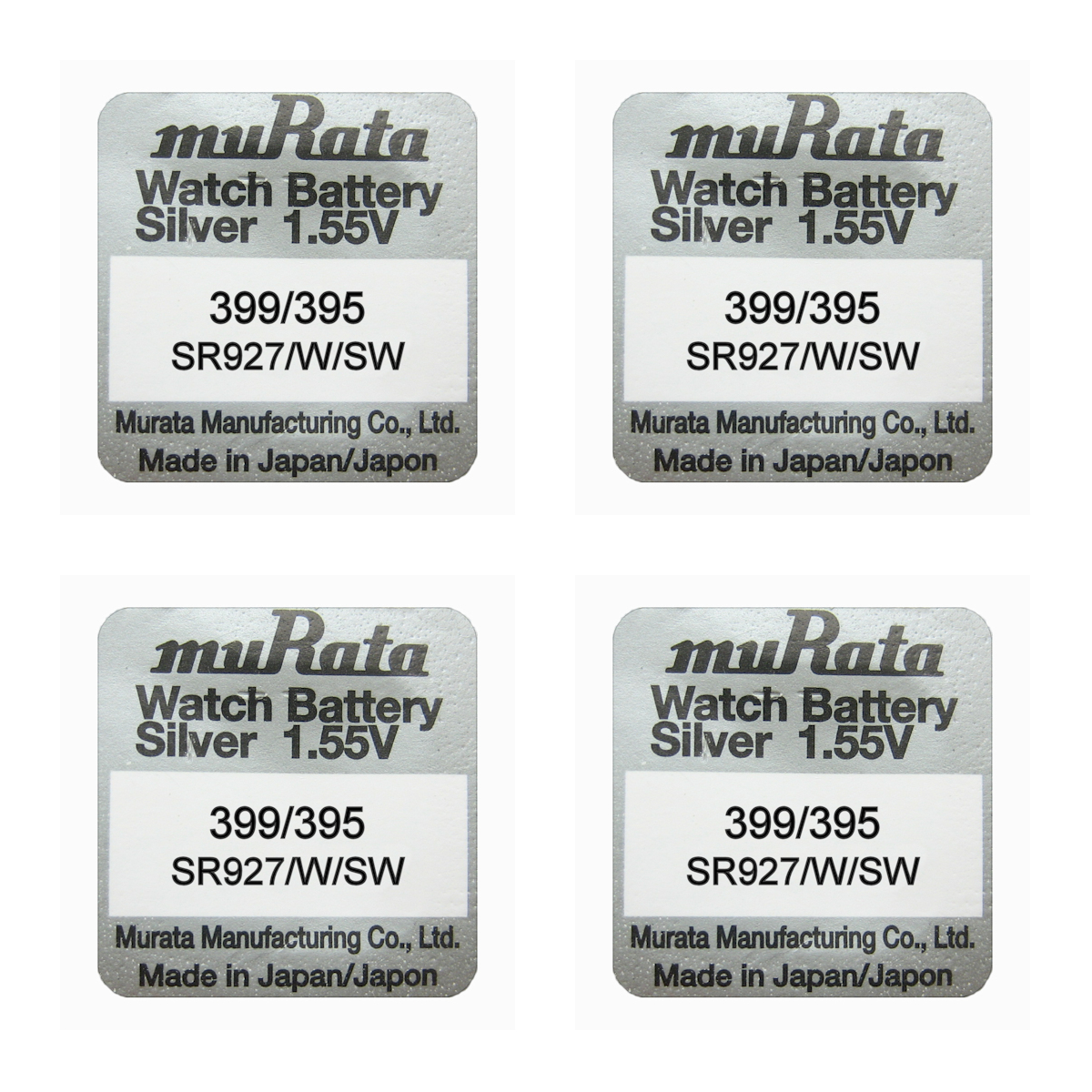 Murata 395 399 SR927/W/SW SILVER OXIDE Watch Batteries SELECT 1 2 3 4 5 10 x QTY - Picture 5 of 8