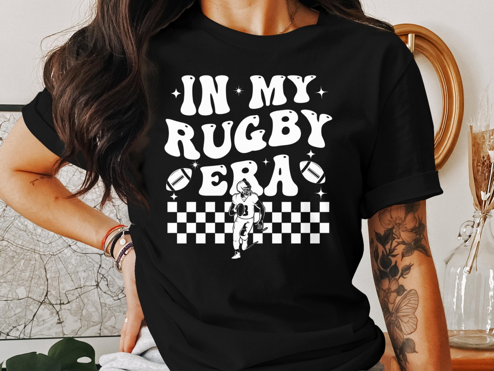In My Rugby Era T-Shirt Funny Sports Gift for Rugby Fans Players Men Women Tee