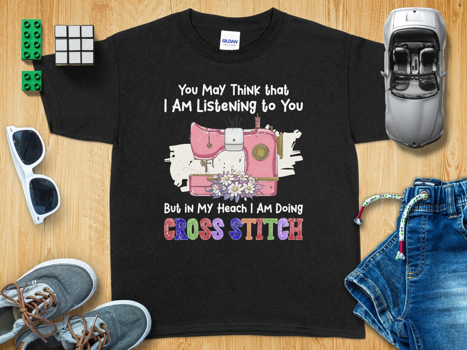Cross Stitch Lovers T-Shirt, Funny Embroidery Sewing Gift, Crafting Hobby Tee