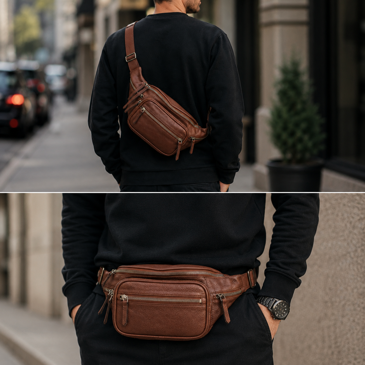 Leather fanny pack image 3