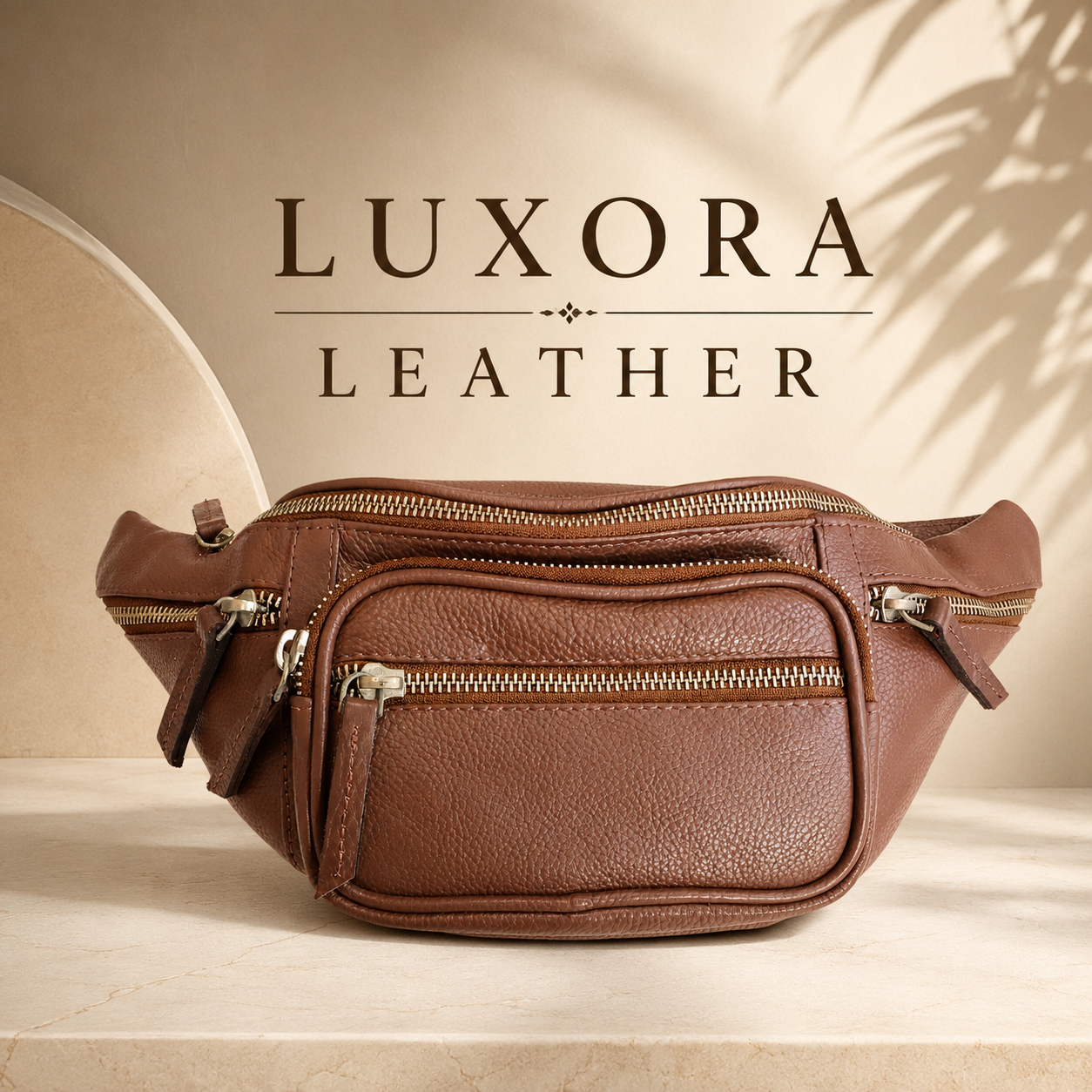 Leather fanny pack image 1