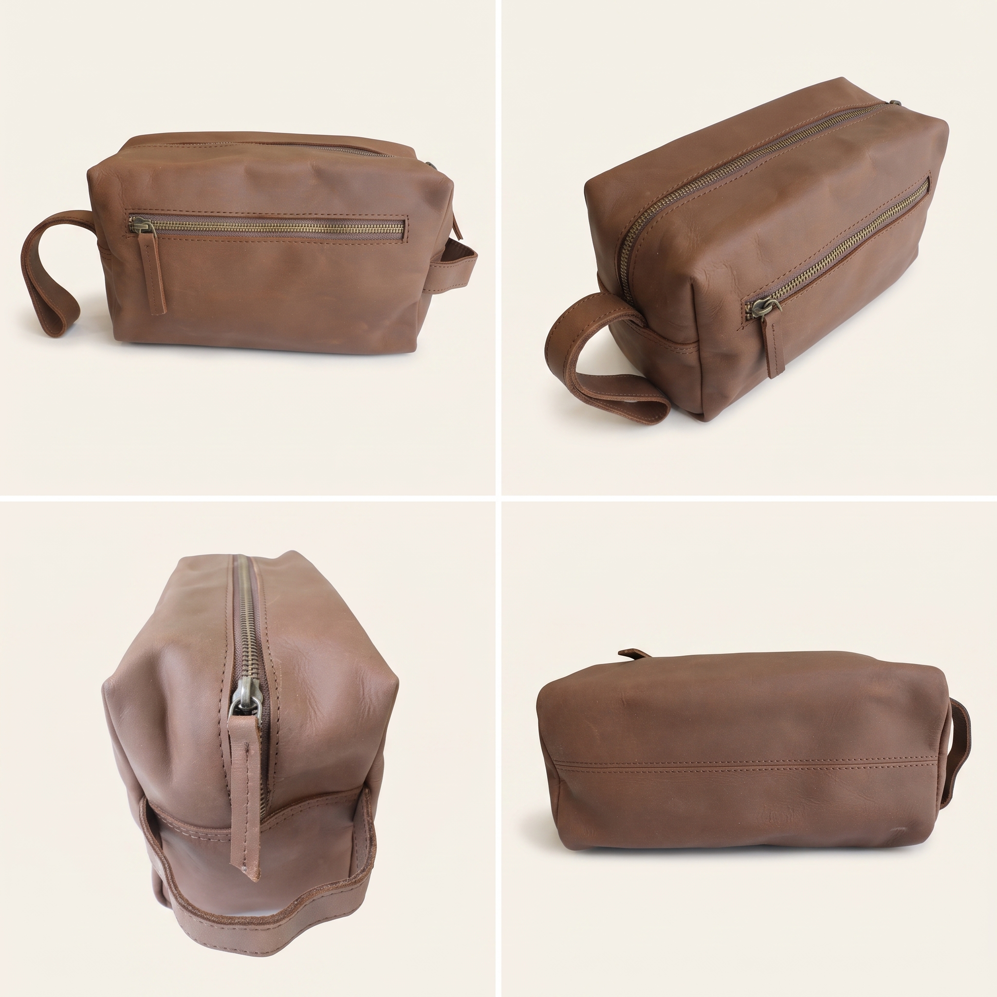 Leather toiletry bag product detail